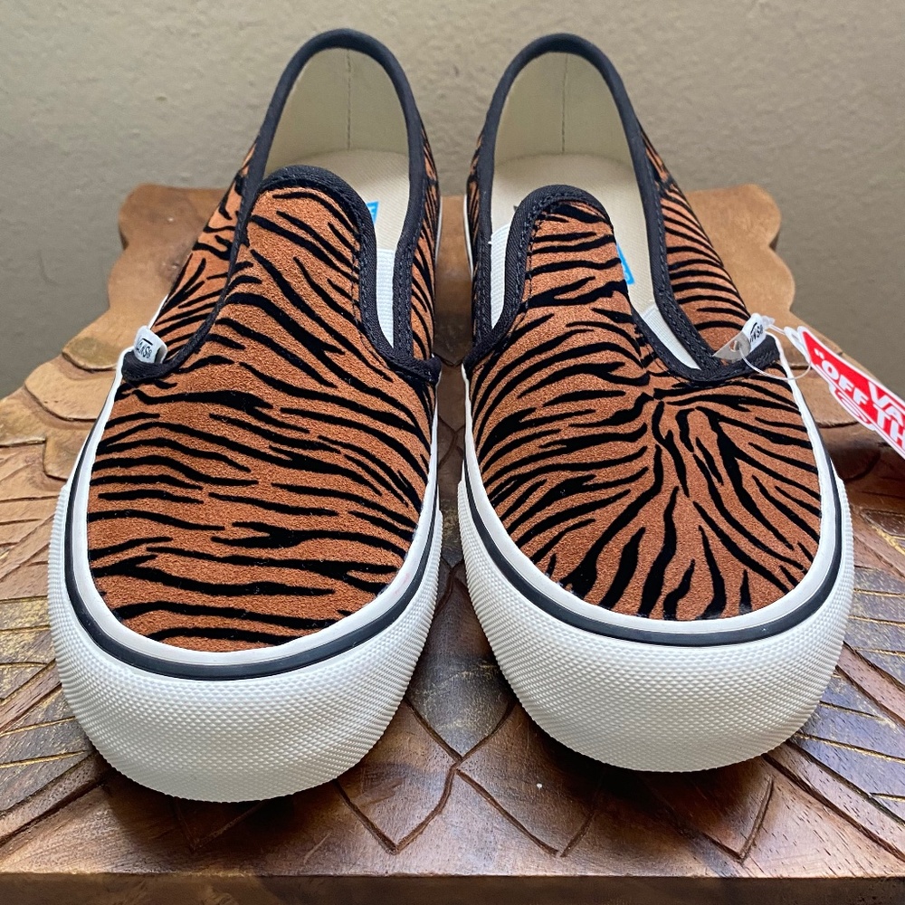 Vans Animal Stripes Slip Ons